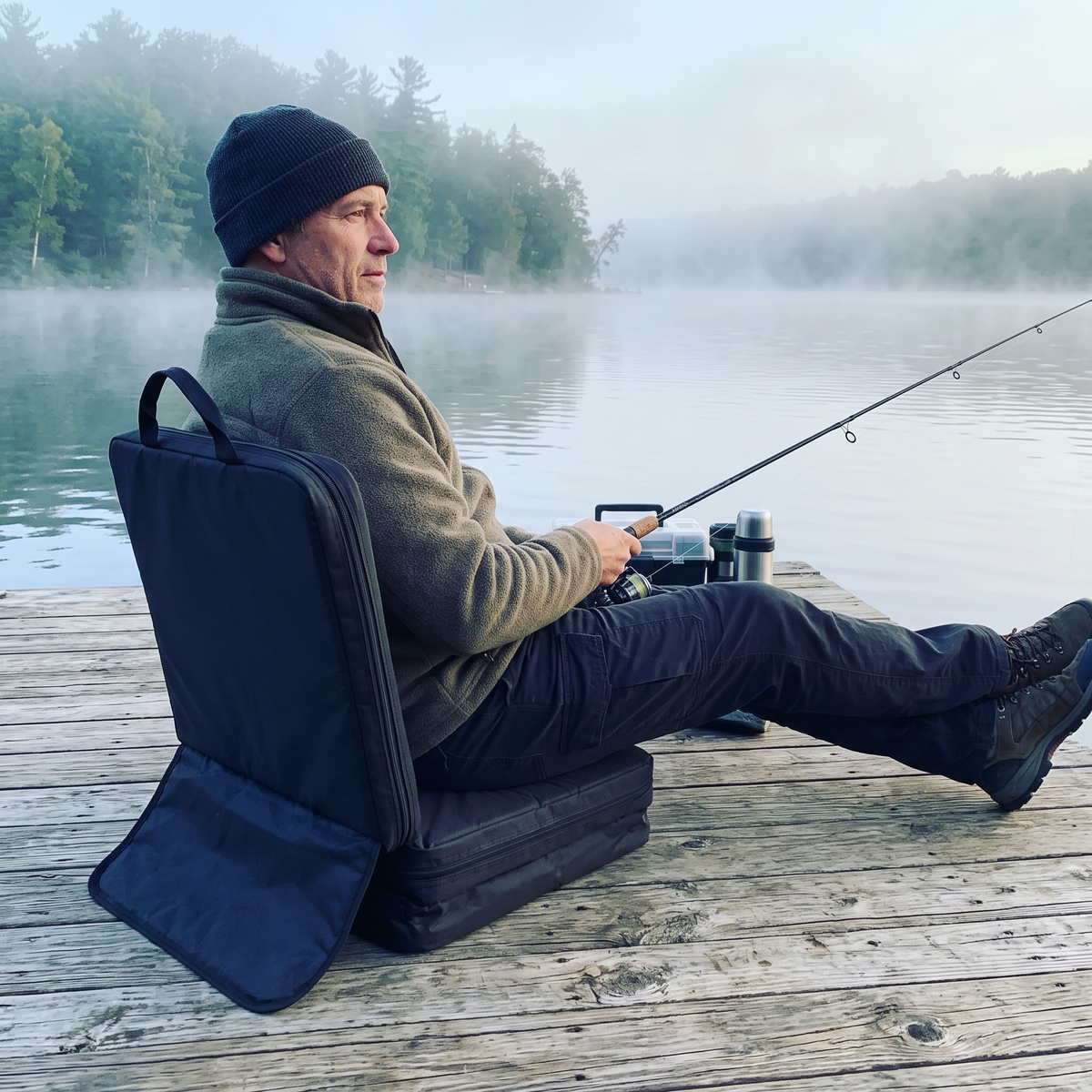 Warm while fishing