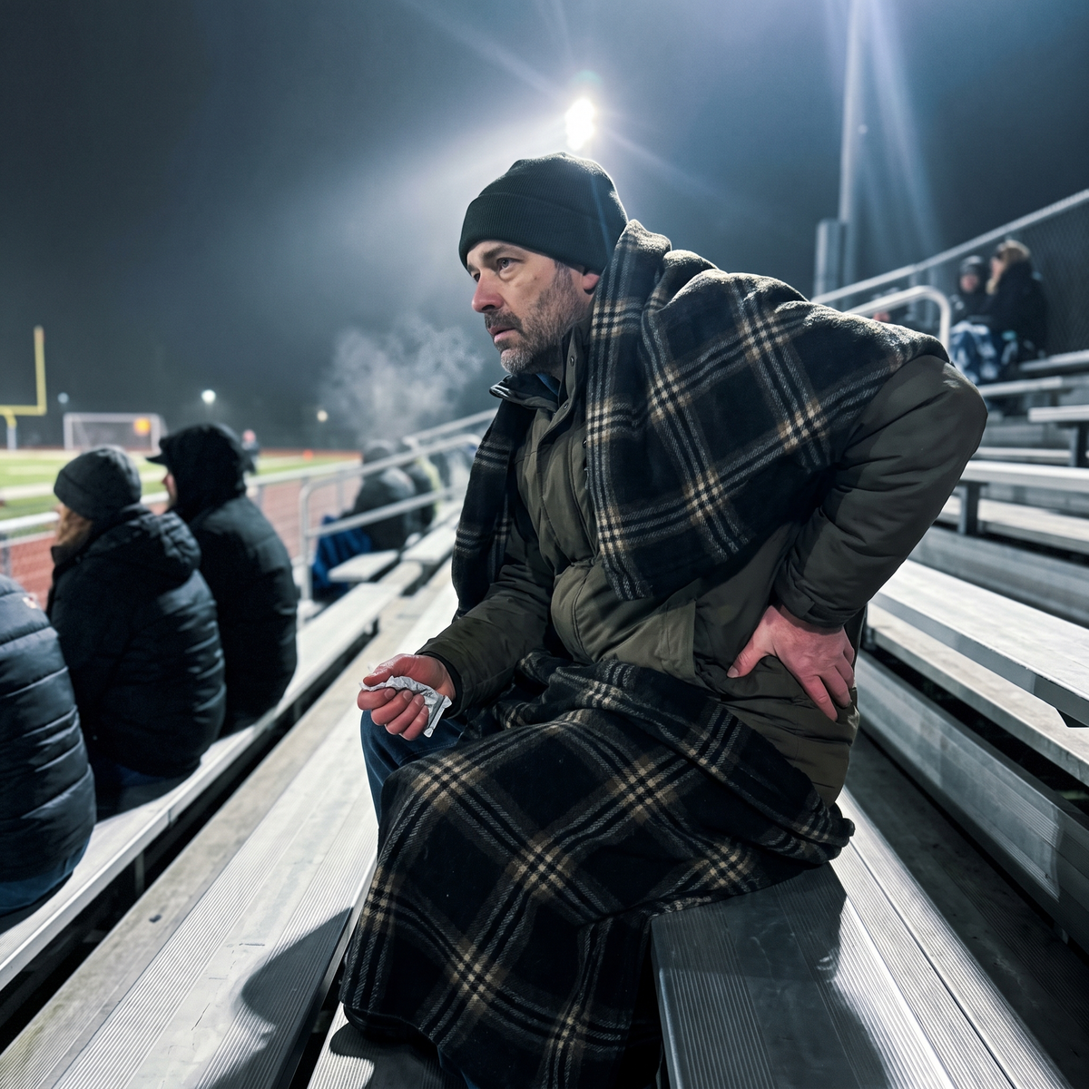 Blanket is not enough on a frozen bench